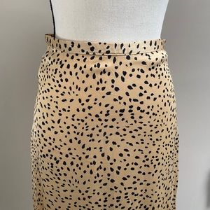 Forever 21 Cheetah Print Midi Skirt